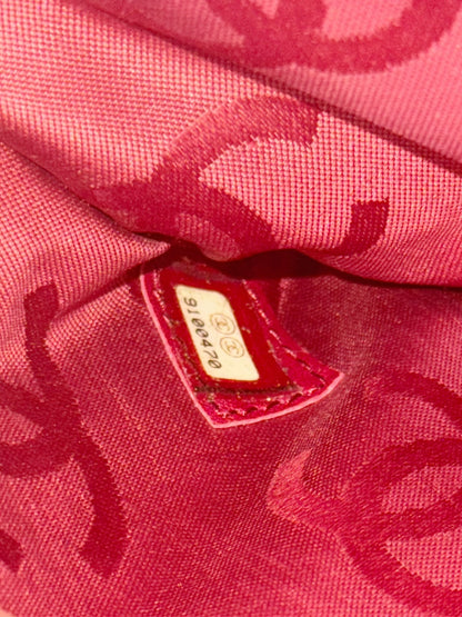 Chanel Vintage CC Wild Stitch Red Handbag Shoulder Bag