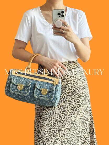Louis Vuitton Vintage Denim Neo Speedy Handbag