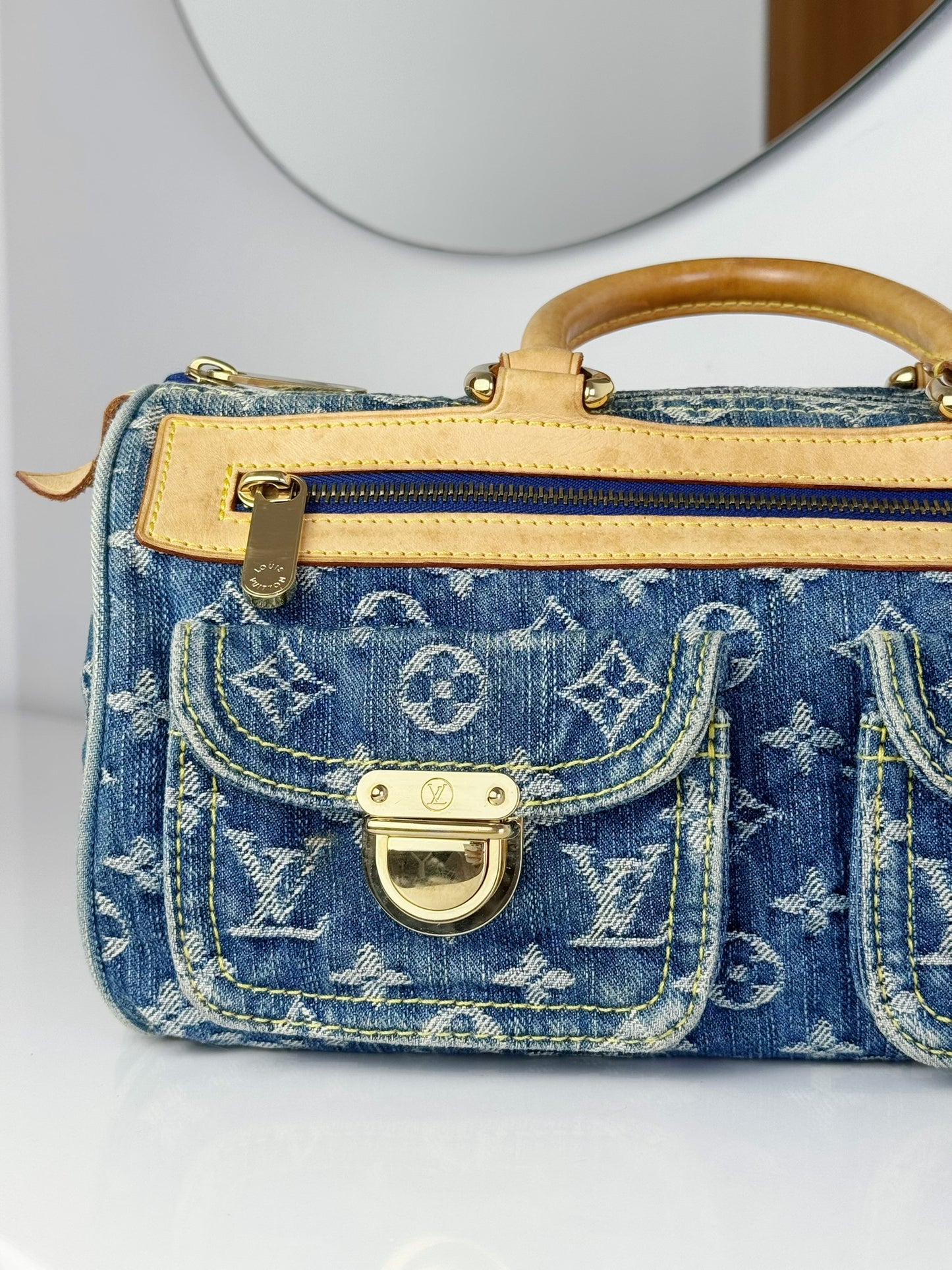 Louis Vuitton Vintage Denim Neo Speedy Handbag