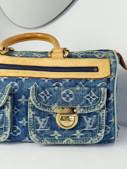 Louis Vuitton Vintage Denim Neo Speedy Handbag