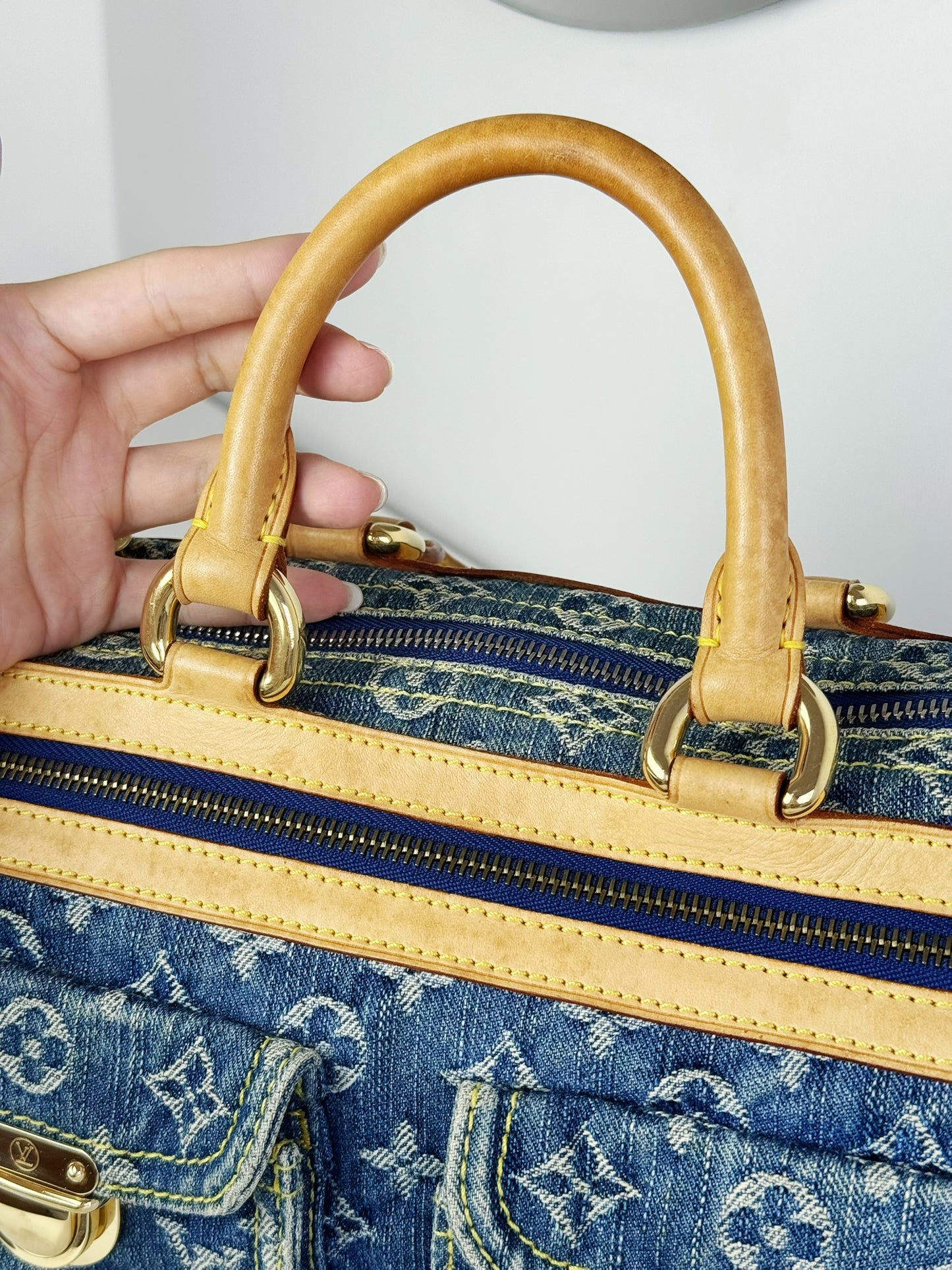 Louis Vuitton Vintage Denim Neo Speedy Handbag