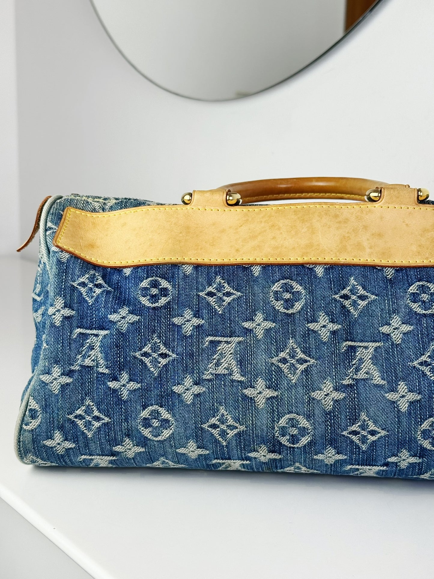 Louis Vuitton Vintage Denim Neo Speedy Handbag