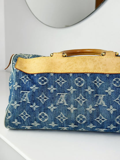 Louis Vuitton Vintage Denim Neo Speedy Handbag