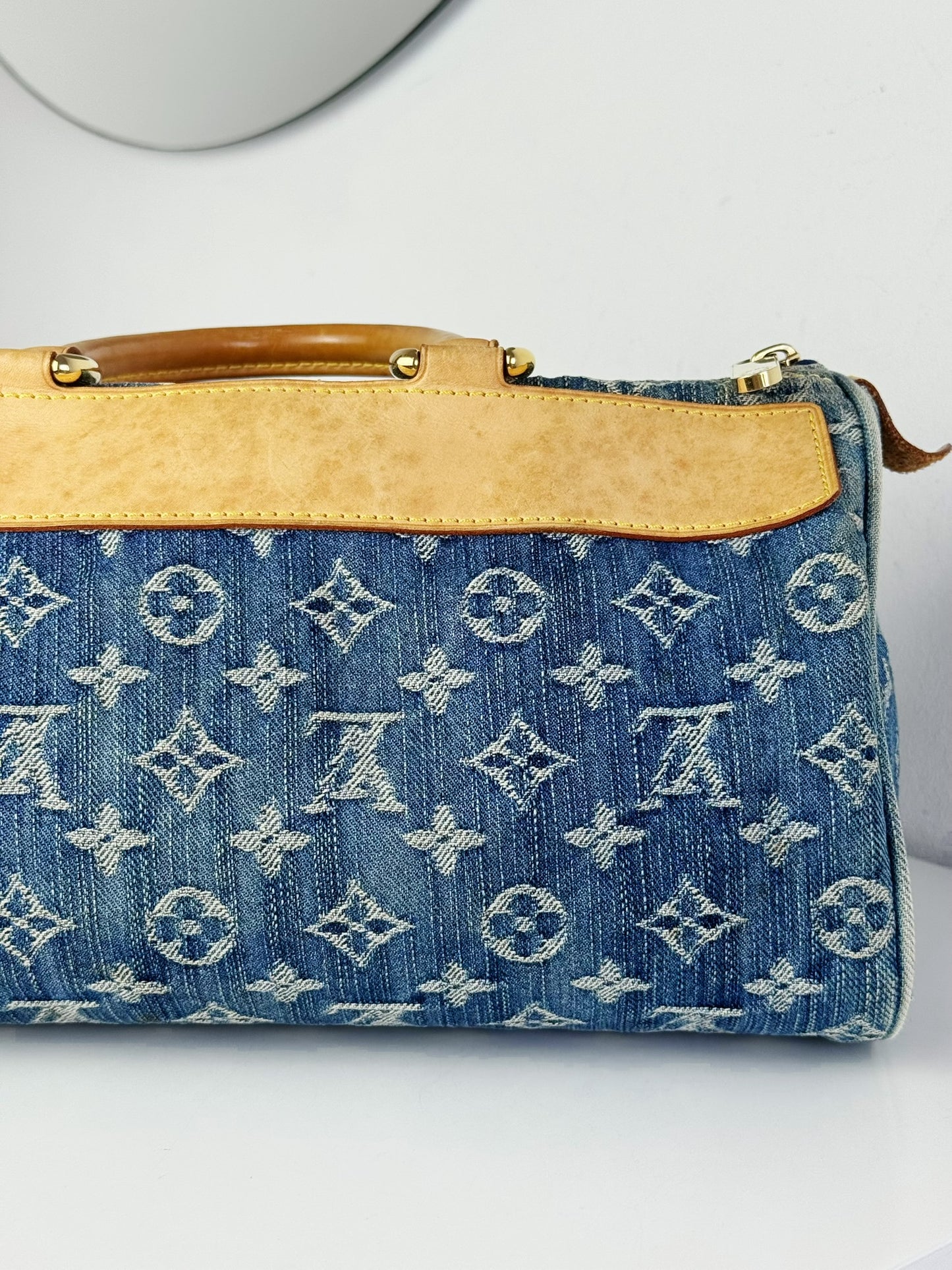 Louis Vuitton Vintage Denim Neo Speedy Handbag