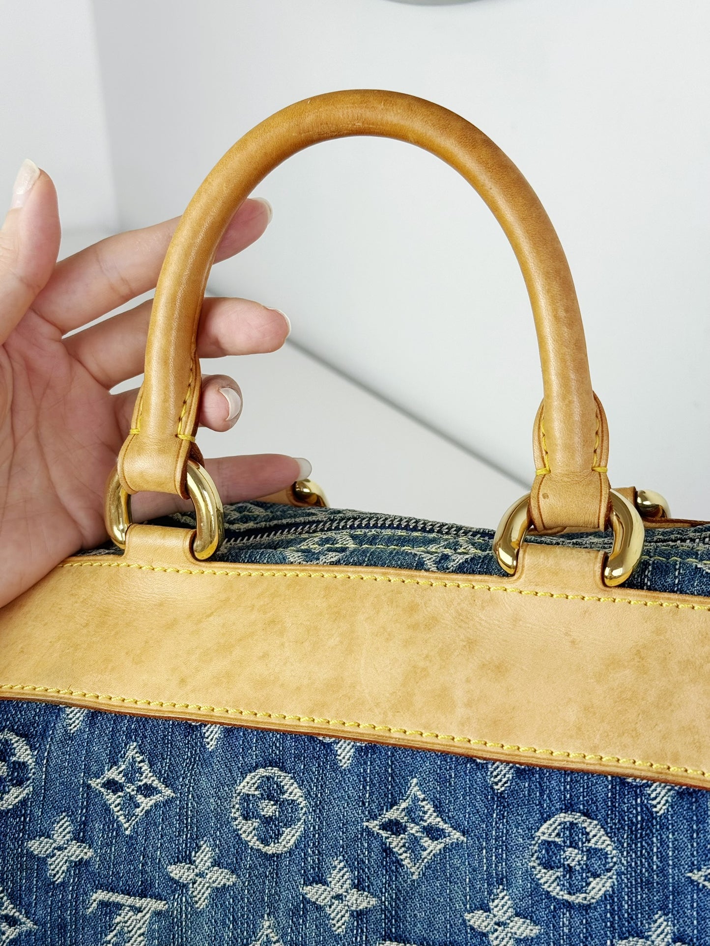 Louis Vuitton Vintage Denim Neo Speedy Handbag