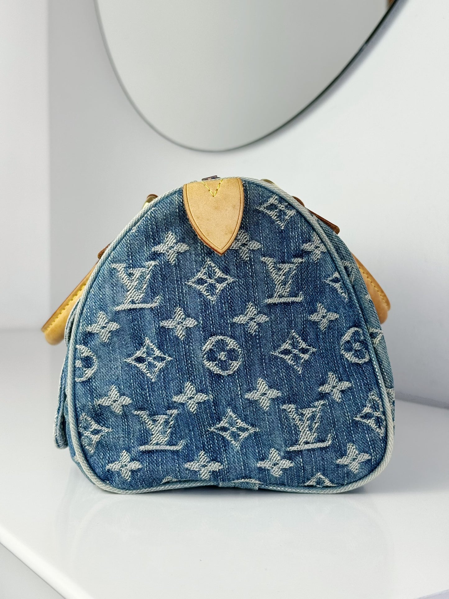 Louis Vuitton Vintage Denim Neo Speedy Handbag