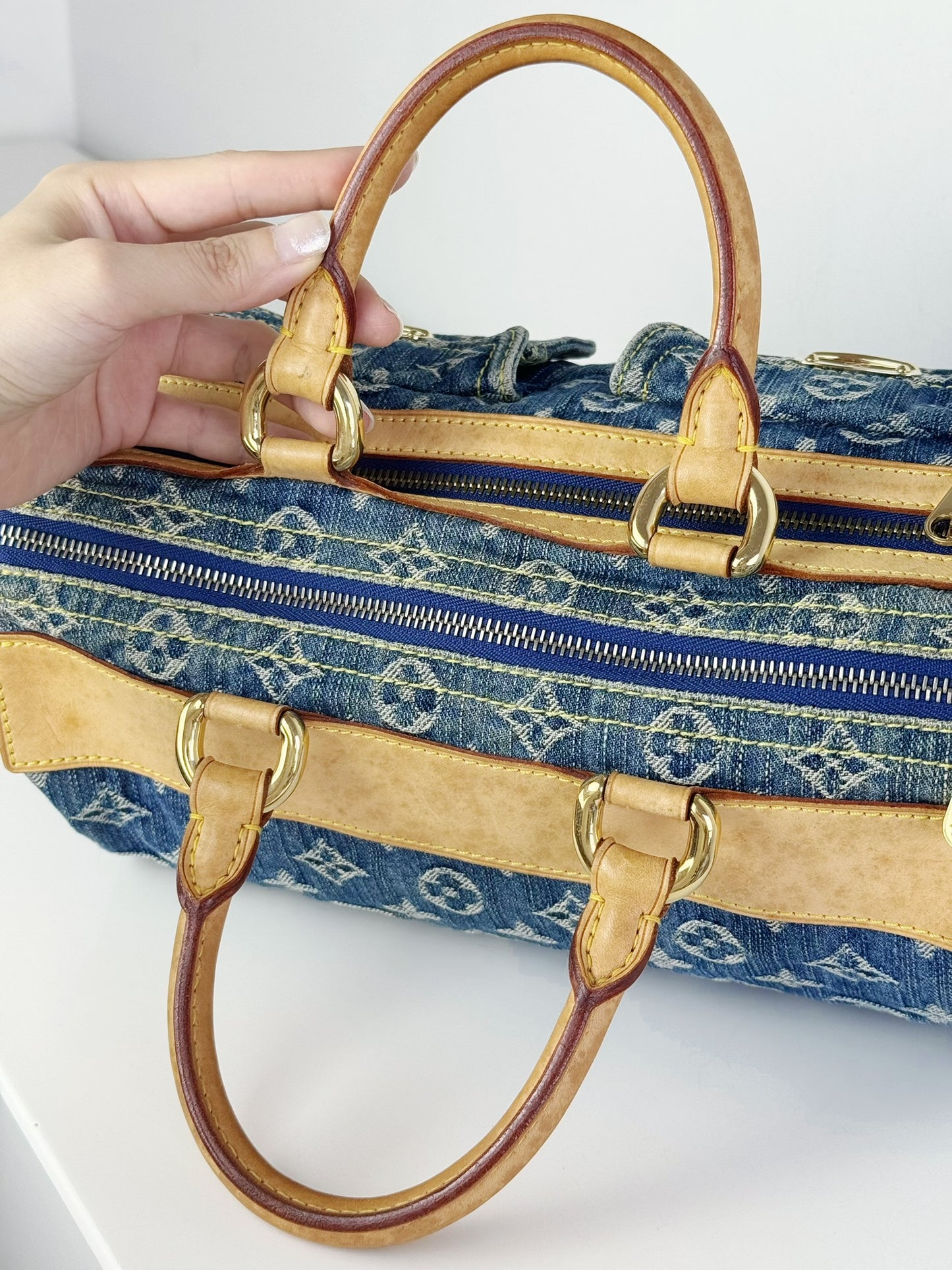 Louis Vuitton Vintage Denim Neo Speedy Handbag