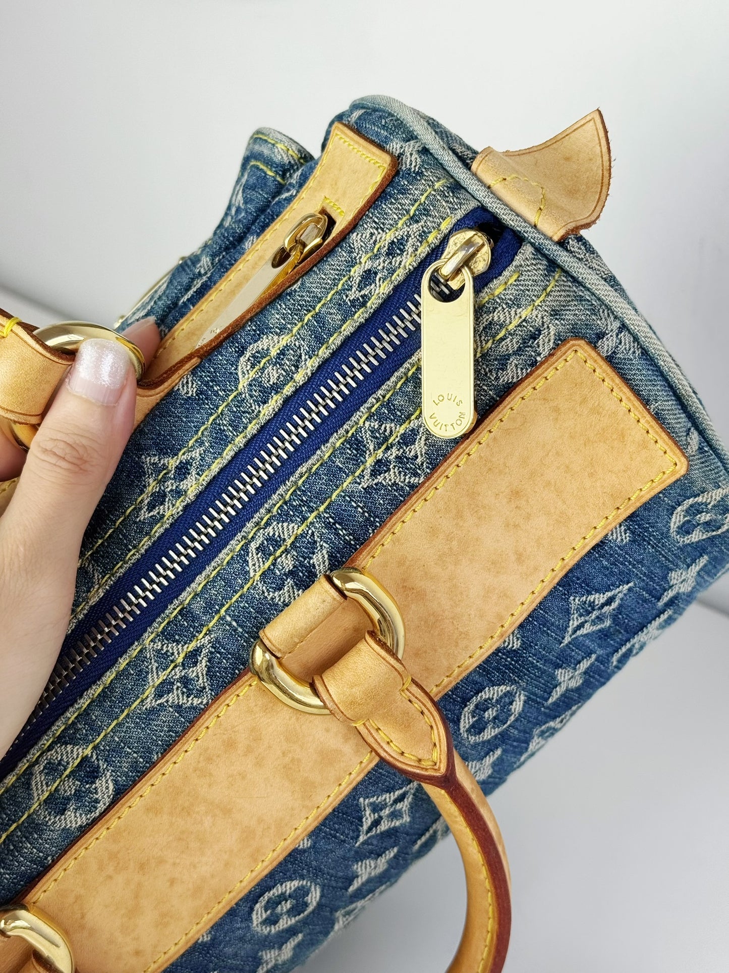 Louis Vuitton Vintage Denim Neo Speedy Handbag