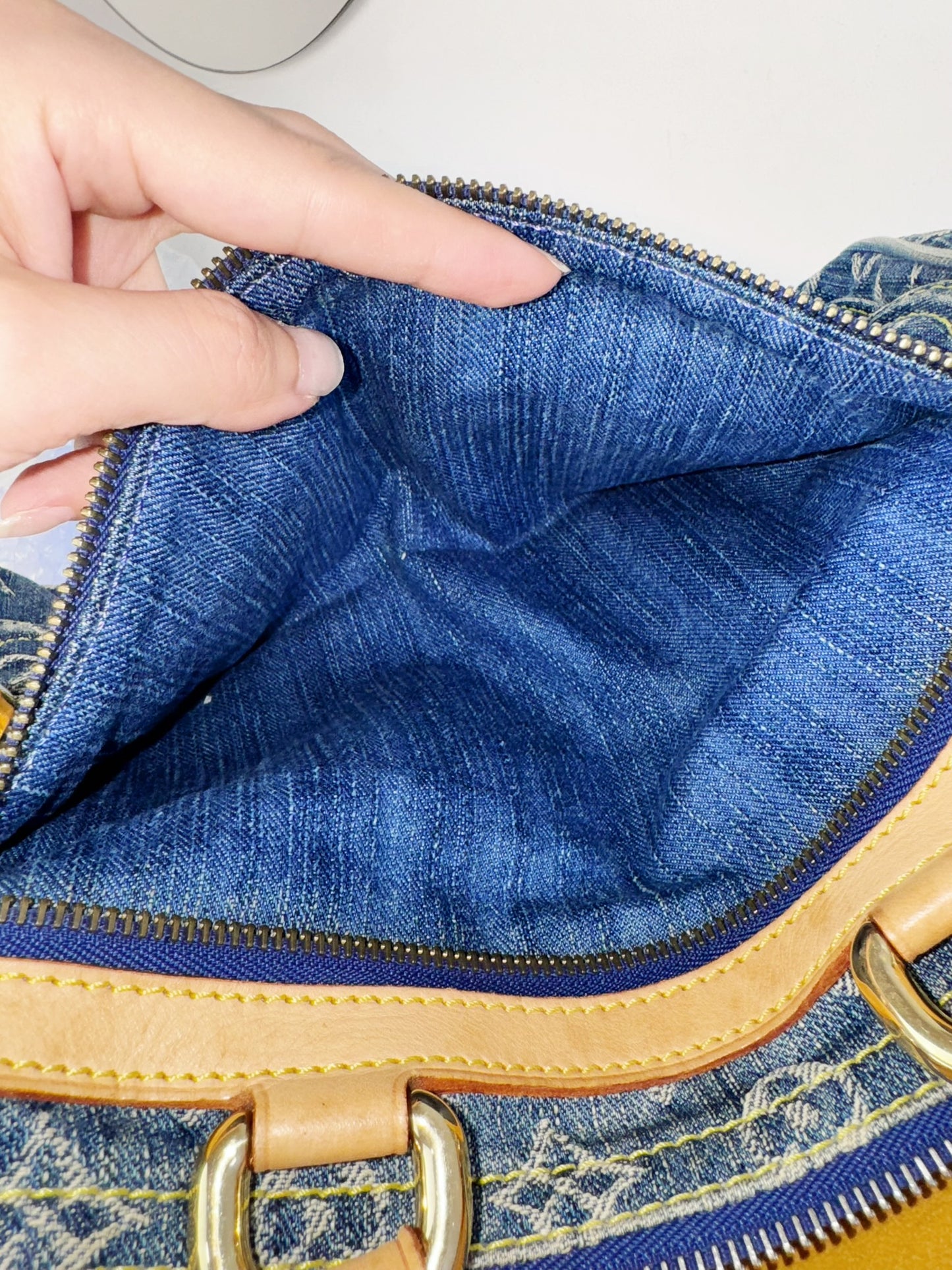 Louis Vuitton Vintage Denim Neo Speedy Handbag