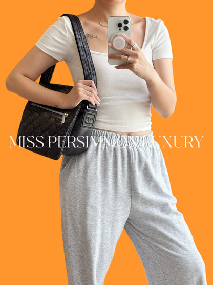 Chanel Vintage Coco Cocoon Flap Messenger Shoulder Crossbody Bag