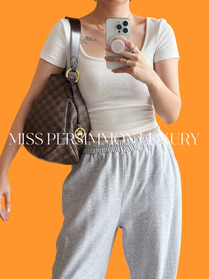 Louis Vuitton Vintage Damier Delightful PM Tote Crossbody Bag