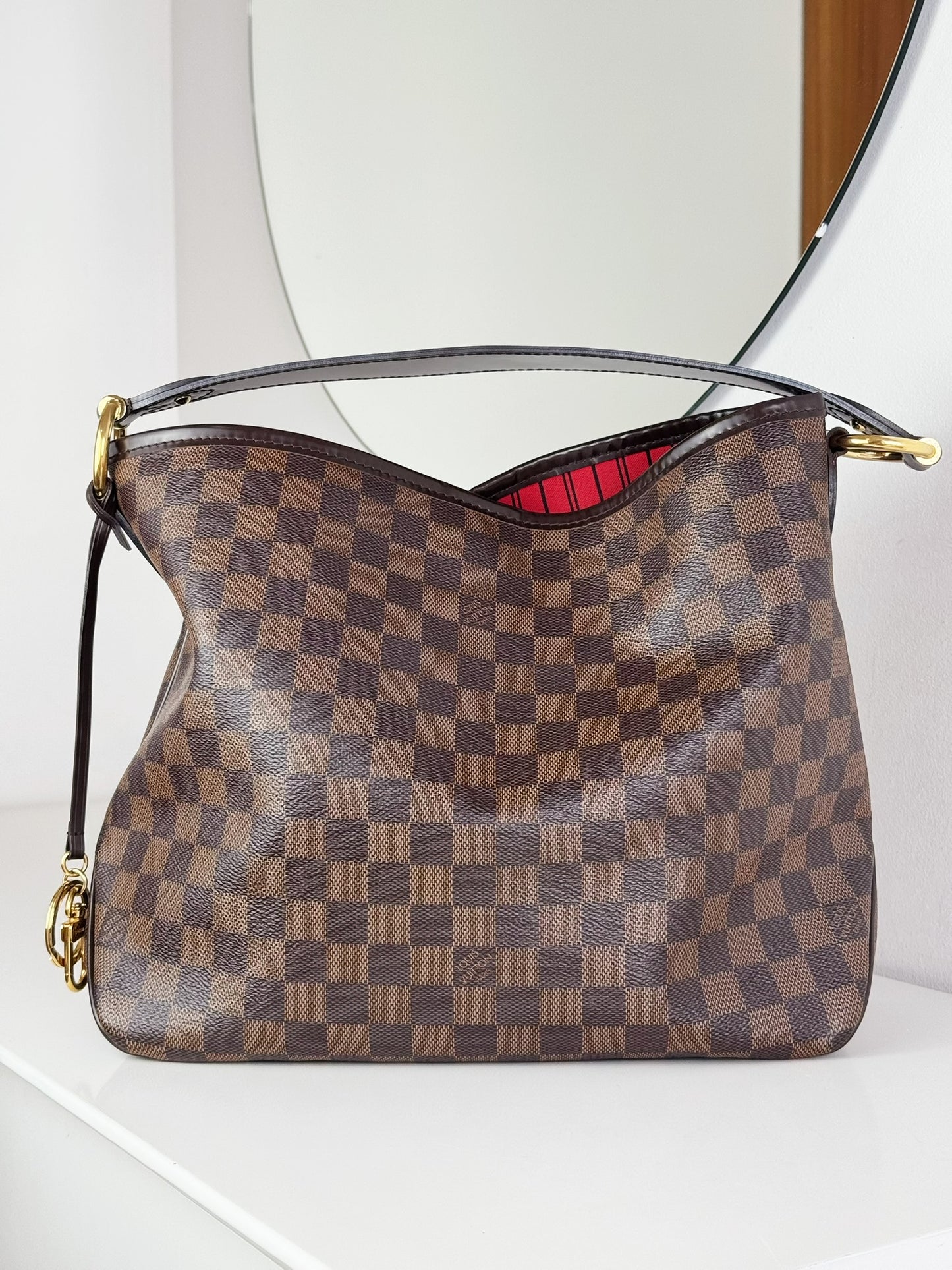 Louis Vuitton Vintage Damier Delightful PM Tote Crossbody Bag