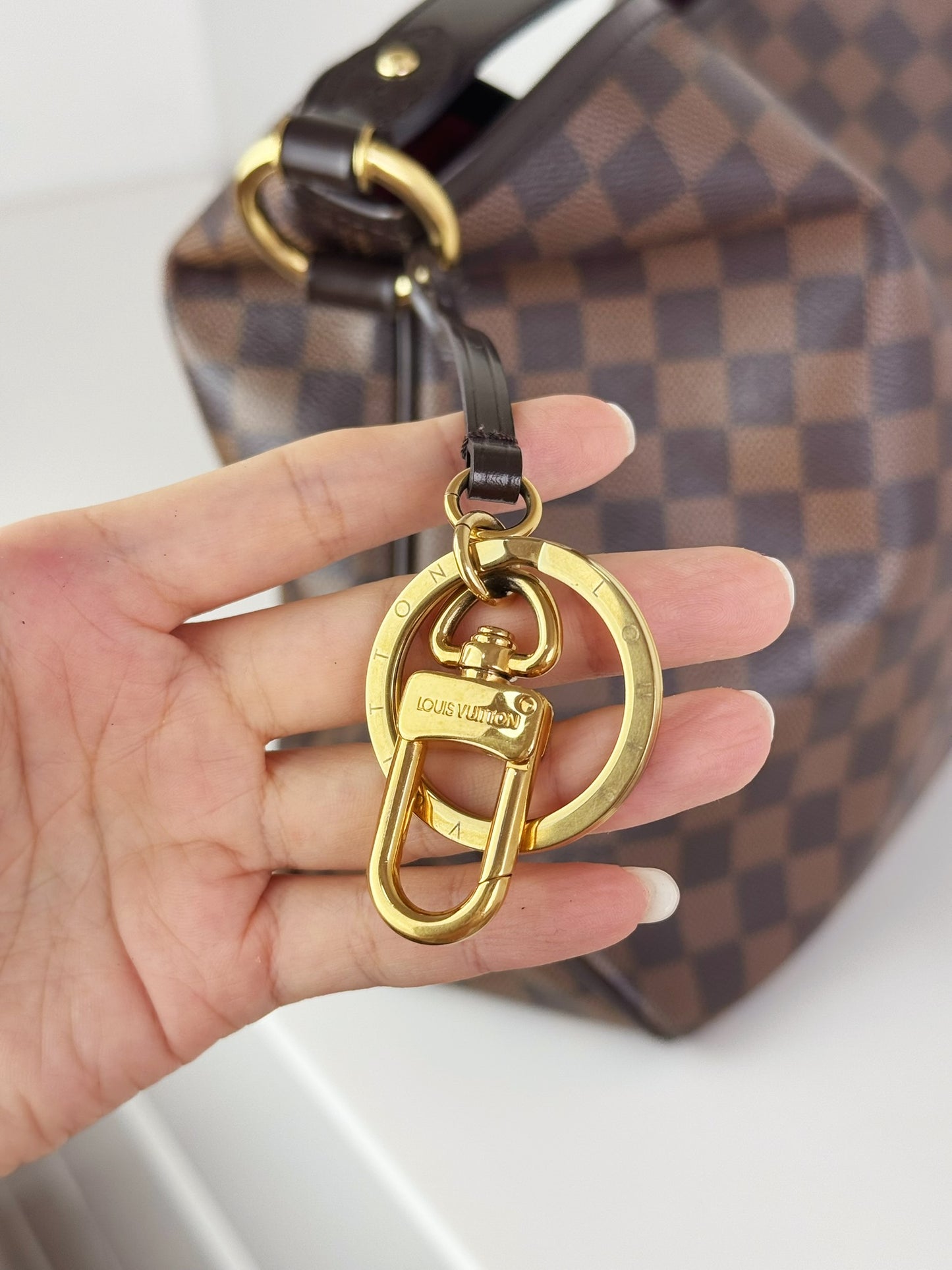 Louis Vuitton Vintage Damier Delightful PM Tote Crossbody Bag