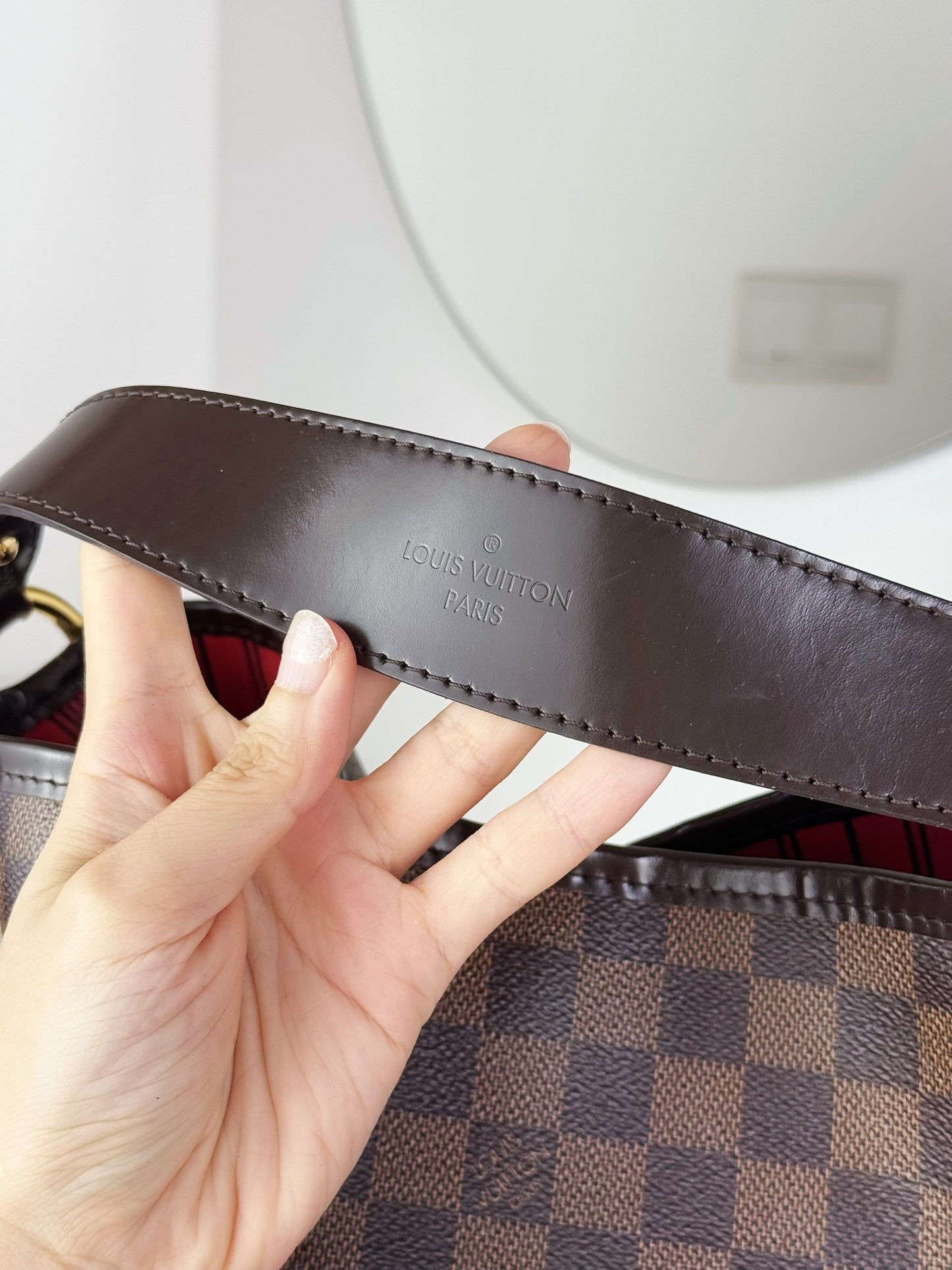 Louis Vuitton Vintage Damier Delightful PM Tote Crossbody Bag