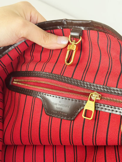 Louis Vuitton Vintage Damier Delightful PM Tote Crossbody Bag