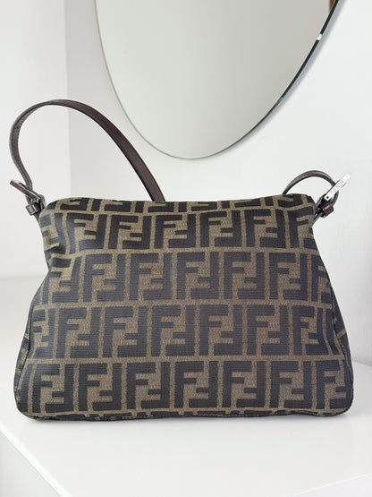 Fendi Vintage Zucca Mamma Baguette Shoulder Bag