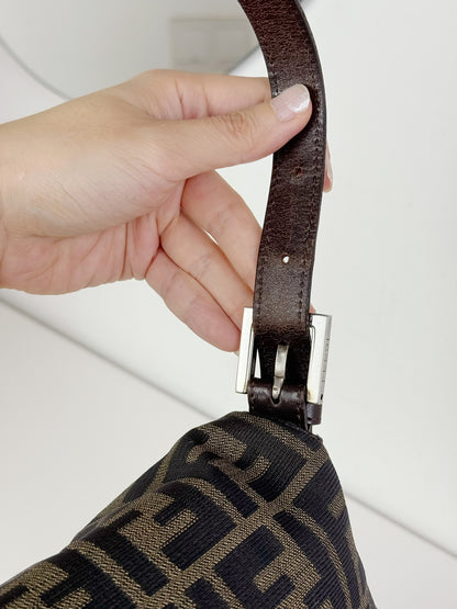 Fendi Vintage Zucca Mamma Baguette Shoulder Bag