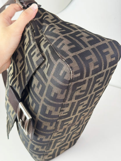 Fendi Vintage Zucca Mamma Baguette Shoulder Bag