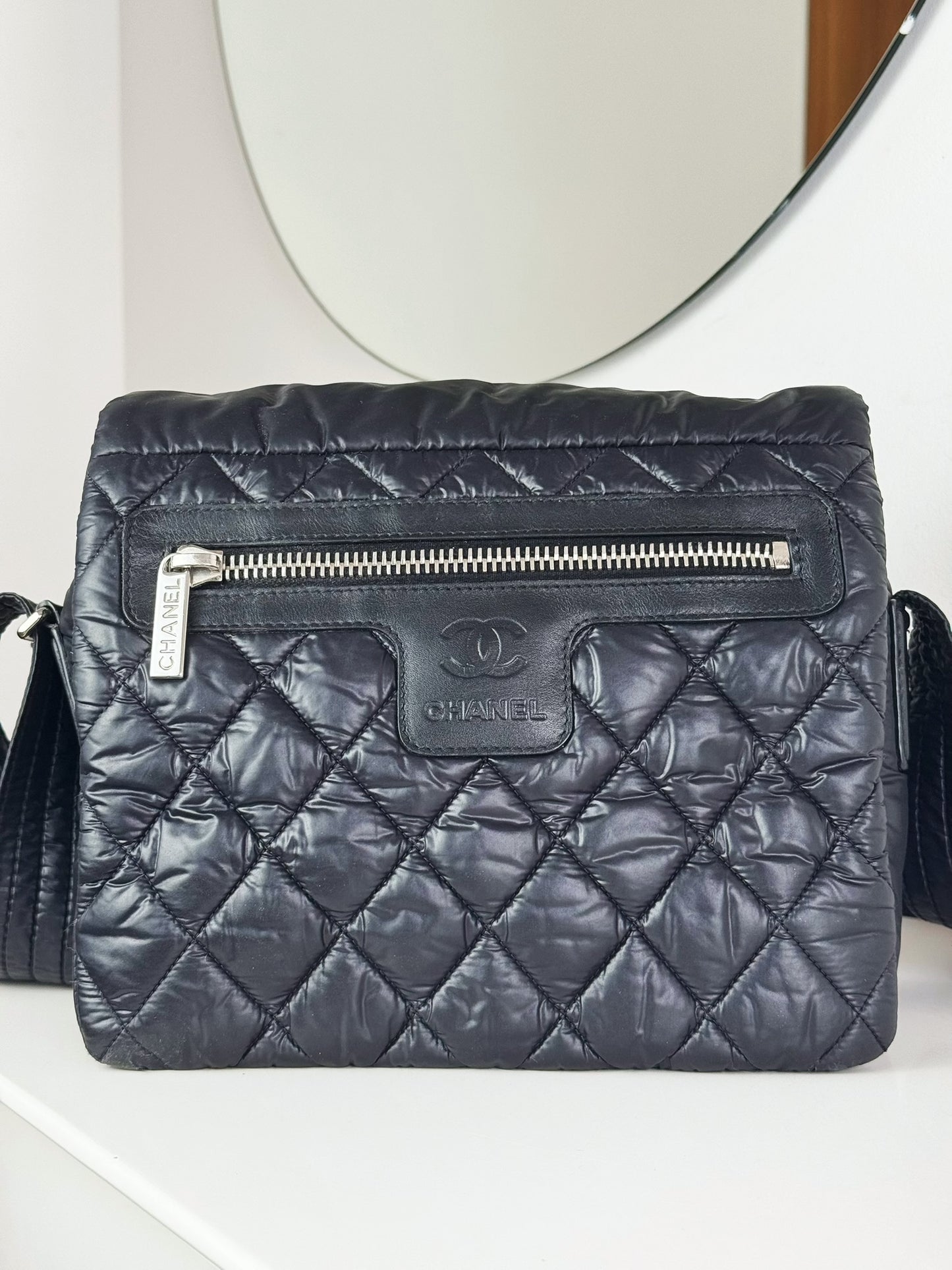 Chanel Vintage Coco Cocoon Flap Messenger Shoulder Crossbody Bag
