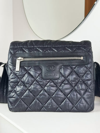 Chanel Vintage Coco Cocoon Flap Messenger Shoulder Crossbody Bag