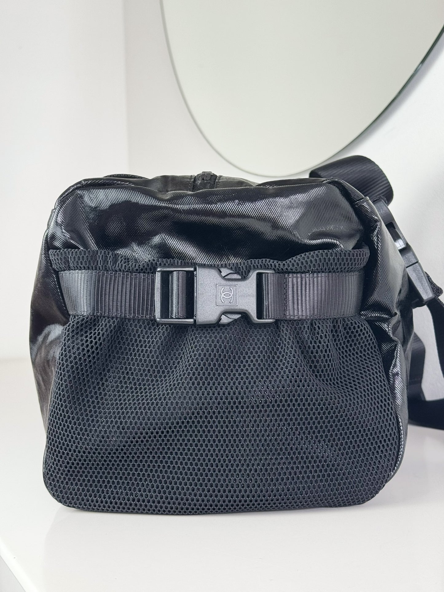 Chanel Vintage Coco Mark Sport Line Shoulder Gym Bag