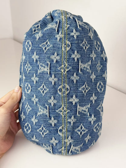 Louis Vuitton Denim Pleaty Crossbody Handbag