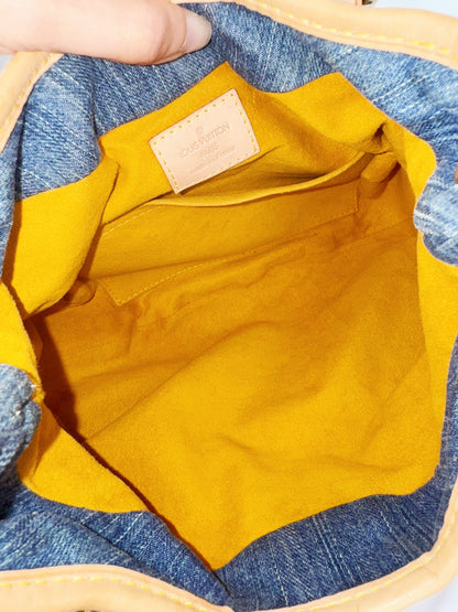 Louis Vuitton Denim Pleaty Crossbody Handbag