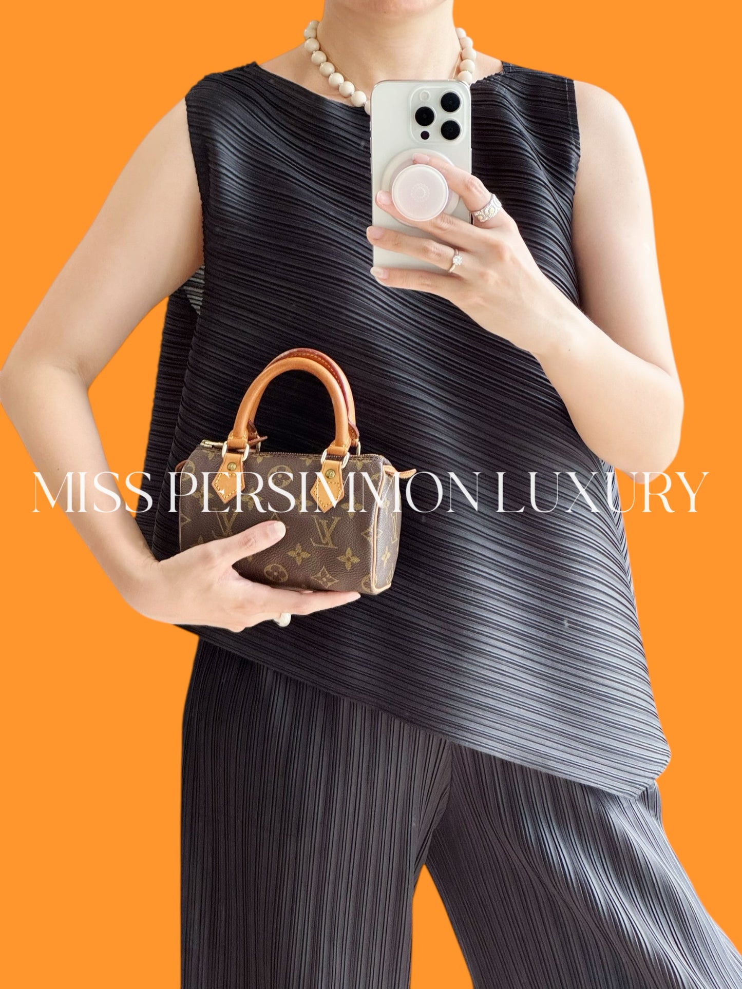 Louis Vuitton Vintage Mini Speedy Handbag Crossbody Bag