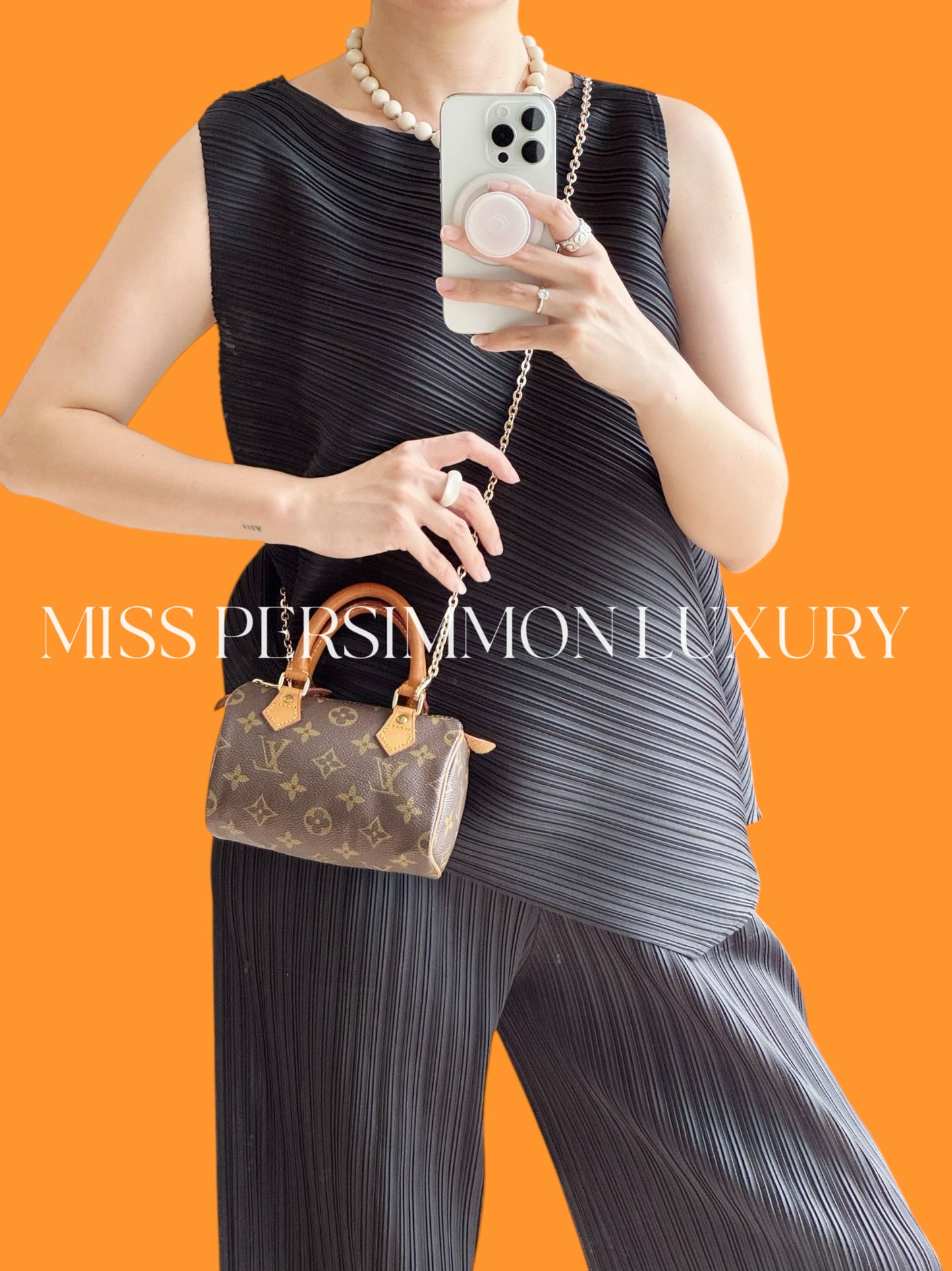 Louis Vuitton Vintage Mini Speedy Handbag Crossbody Bag