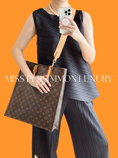 Louis Vuitton Vintage Sac Plat Handbag Tote Crossbody Bag