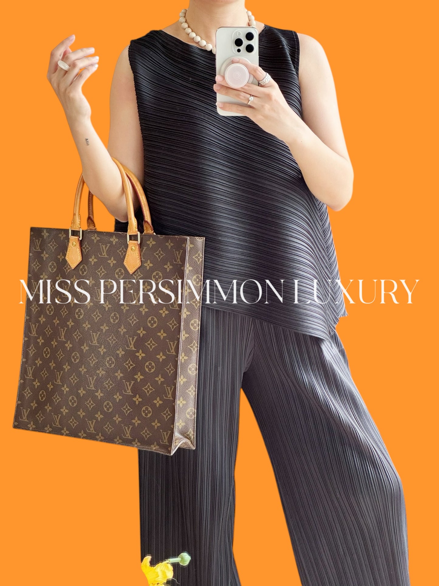 Louis Vuitton Vintage Sac Plat Handbag Tote Crossbody Bag