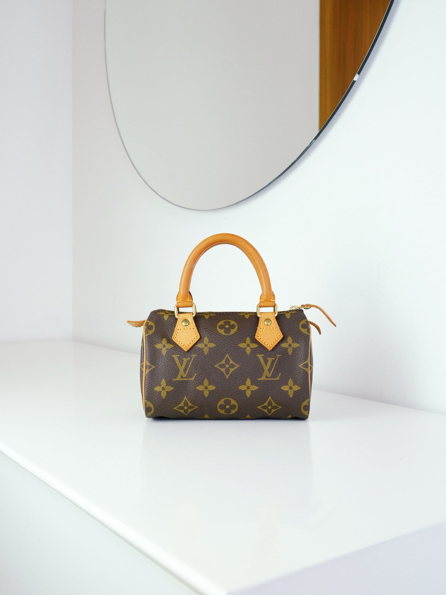 Louis Vuitton Vintage Mini Speedy Handbag Crossbody Bag