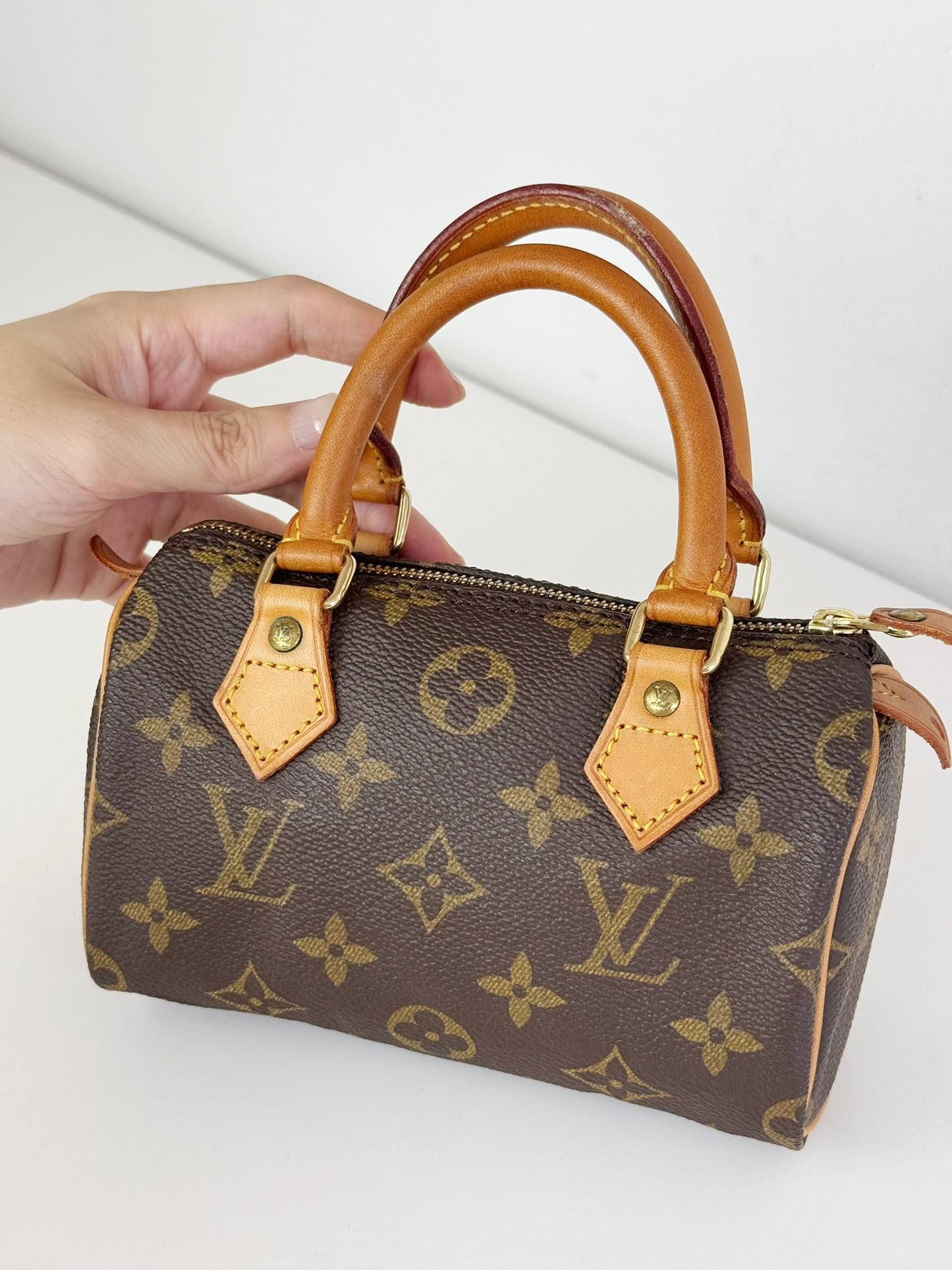 Louis Vuitton Vintage Mini Speedy Handbag Crossbody Bag