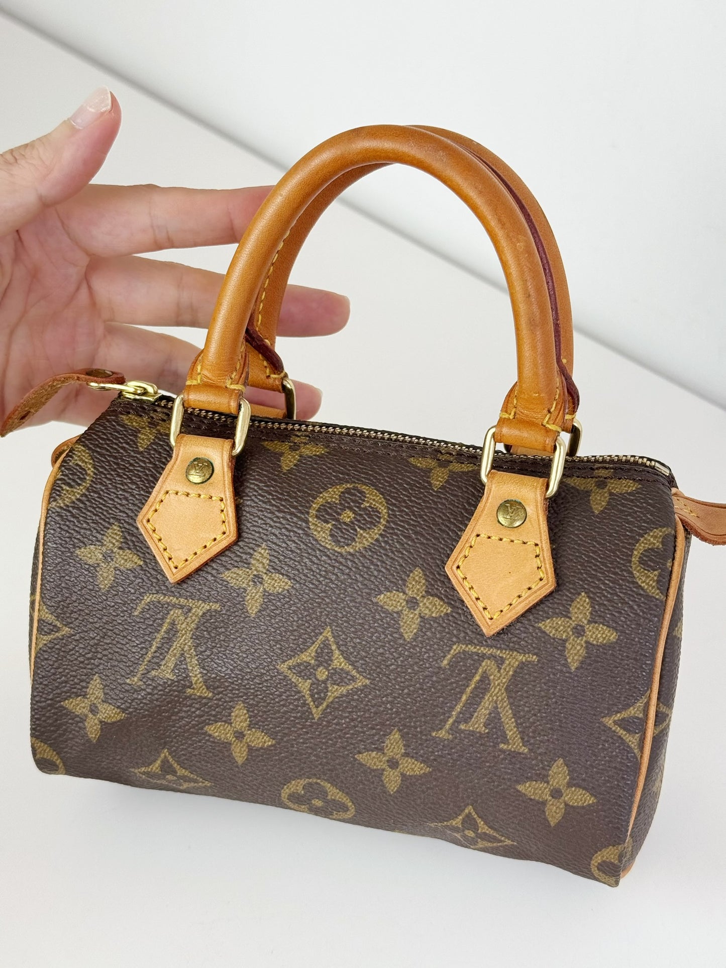 Louis Vuitton Vintage Mini Speedy Handbag Crossbody Bag
