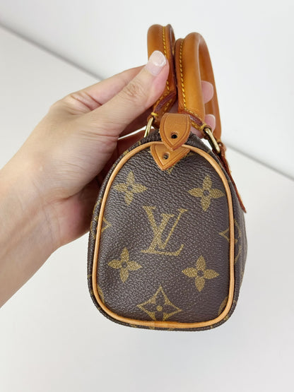Louis Vuitton Vintage Mini Speedy Handbag Crossbody Bag