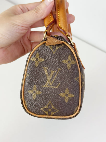 Louis Vuitton Vintage Mini Speedy Handbag Crossbody Bag