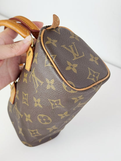 Louis Vuitton Vintage Mini Speedy Handbag Crossbody Bag