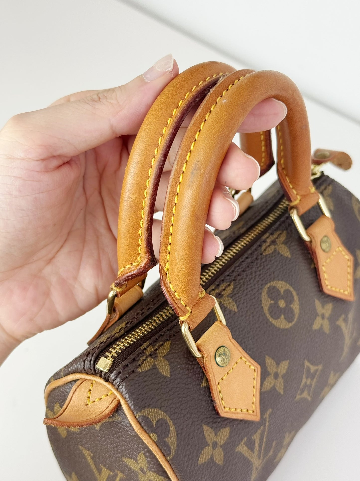 Louis Vuitton Vintage Mini Speedy Handbag Crossbody Bag