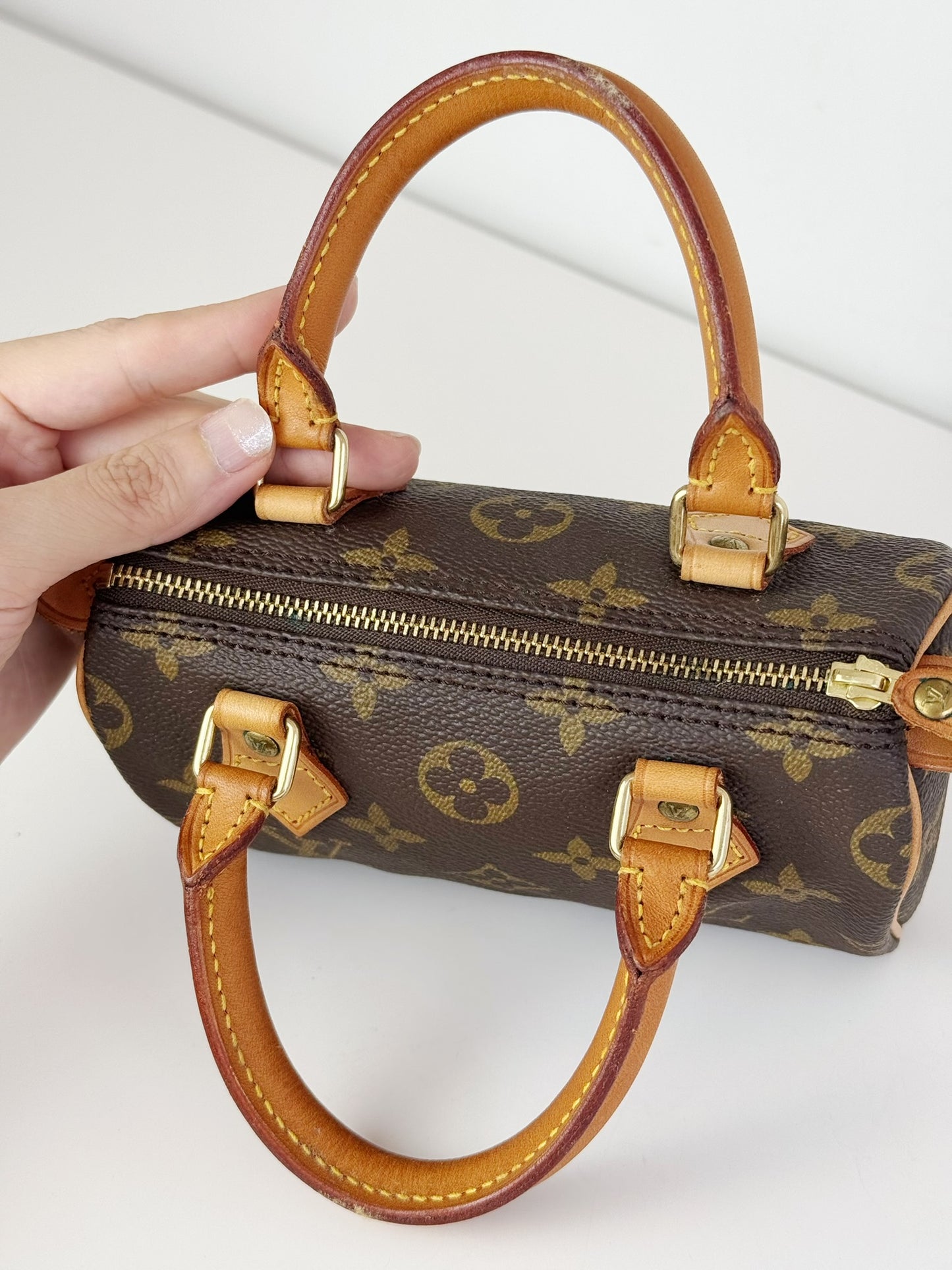 Louis Vuitton Vintage Mini Speedy Handbag Crossbody Bag