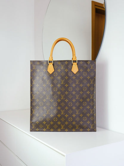 Louis Vuitton Vintage Sac Plat Handbag Tote Crossbody Bag