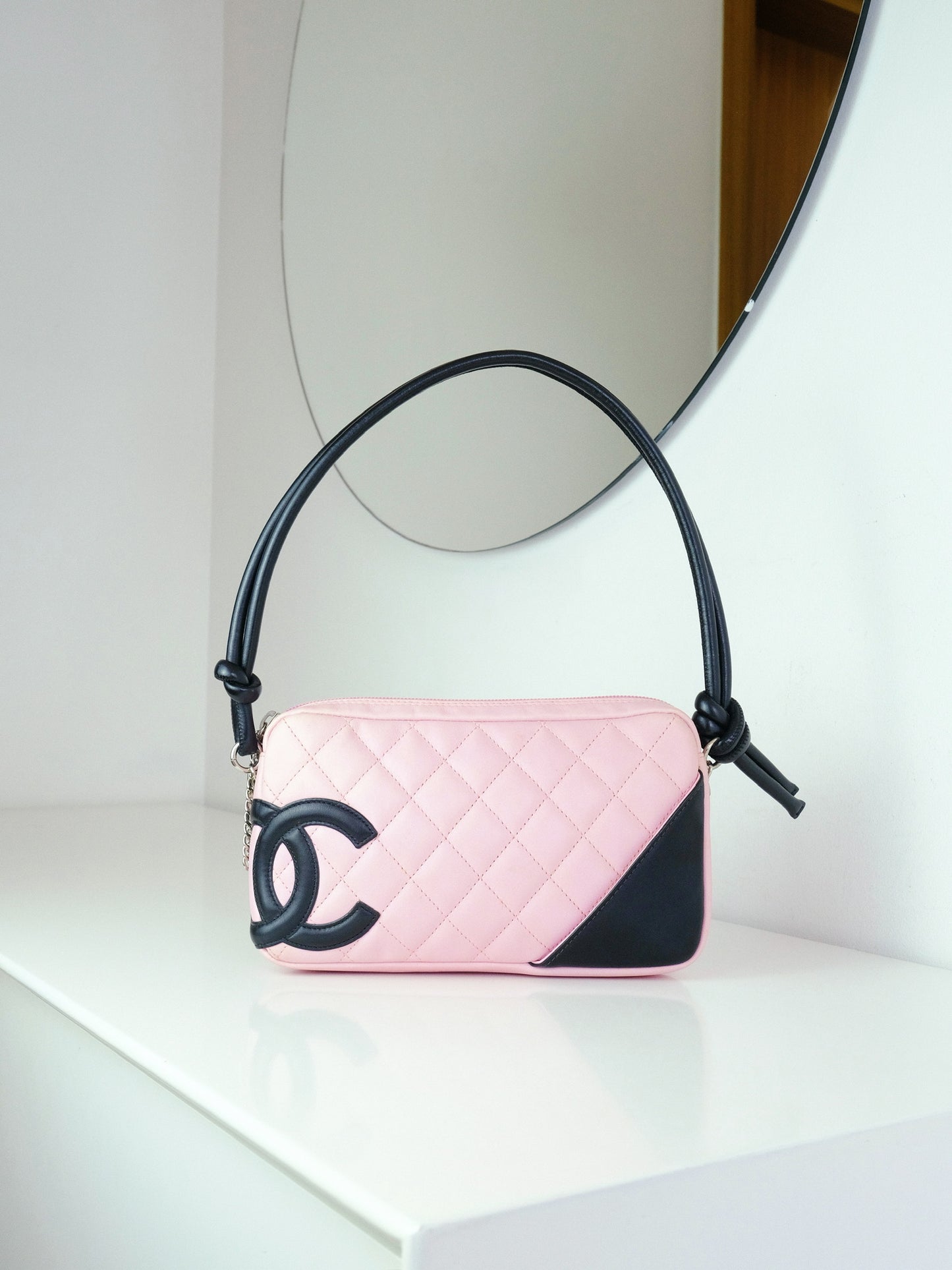 Chanel Vintage Pink Cambon Shoulder Bag