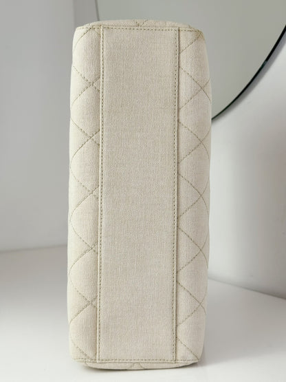 Chanel Vintage Turnlock Cocomark Tote Shoulder Bag