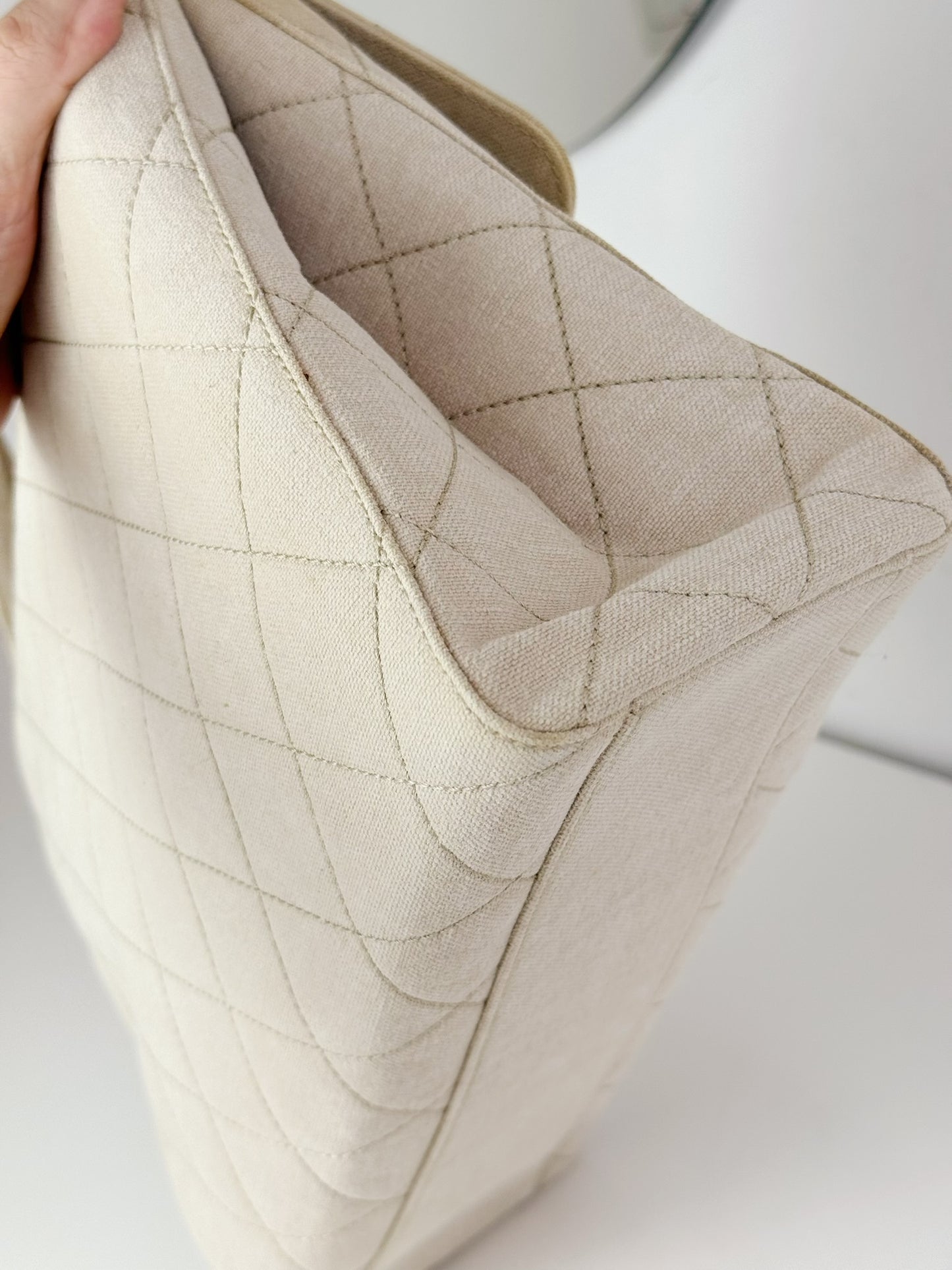 Chanel Vintage Turnlock Cocomark Tote Shoulder Bag