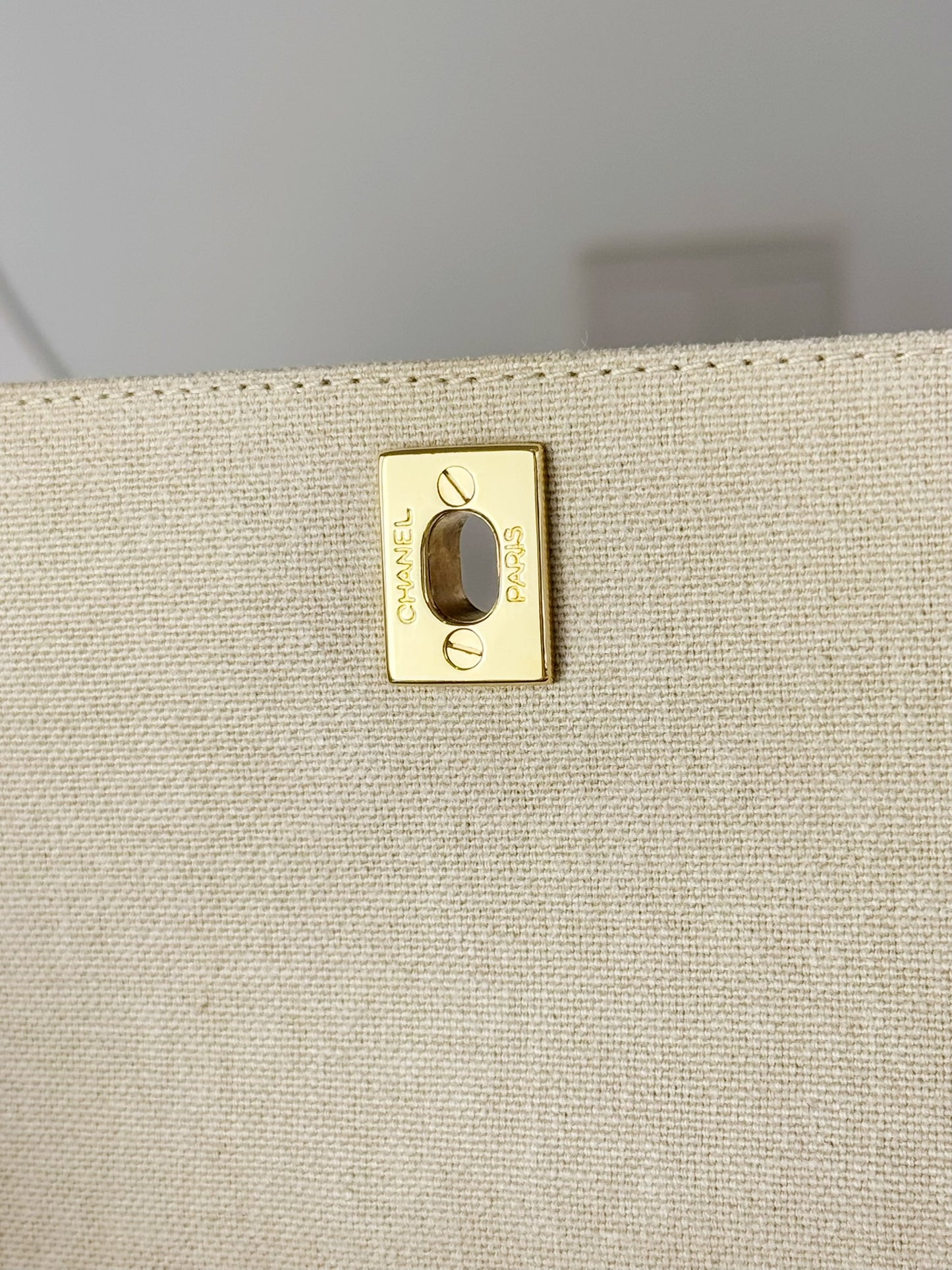 Chanel Vintage Turnlock Cocomark Tote Shoulder Bag