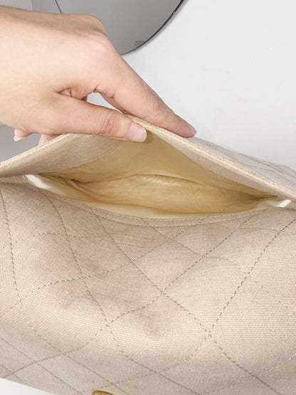 Chanel Vintage Turnlock Cocomark Tote Shoulder Bag