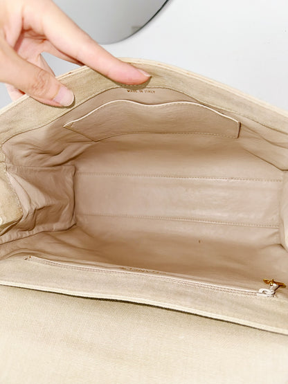 Chanel Vintage Turnlock Cocomark Tote Shoulder Bag