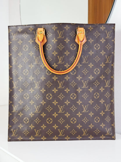 Louis Vuitton Vintage Sac Plat Handbag Tote Crossbody Bag