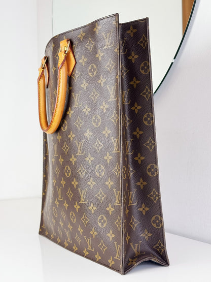 Louis Vuitton Vintage Sac Plat Handbag Tote Crossbody Bag