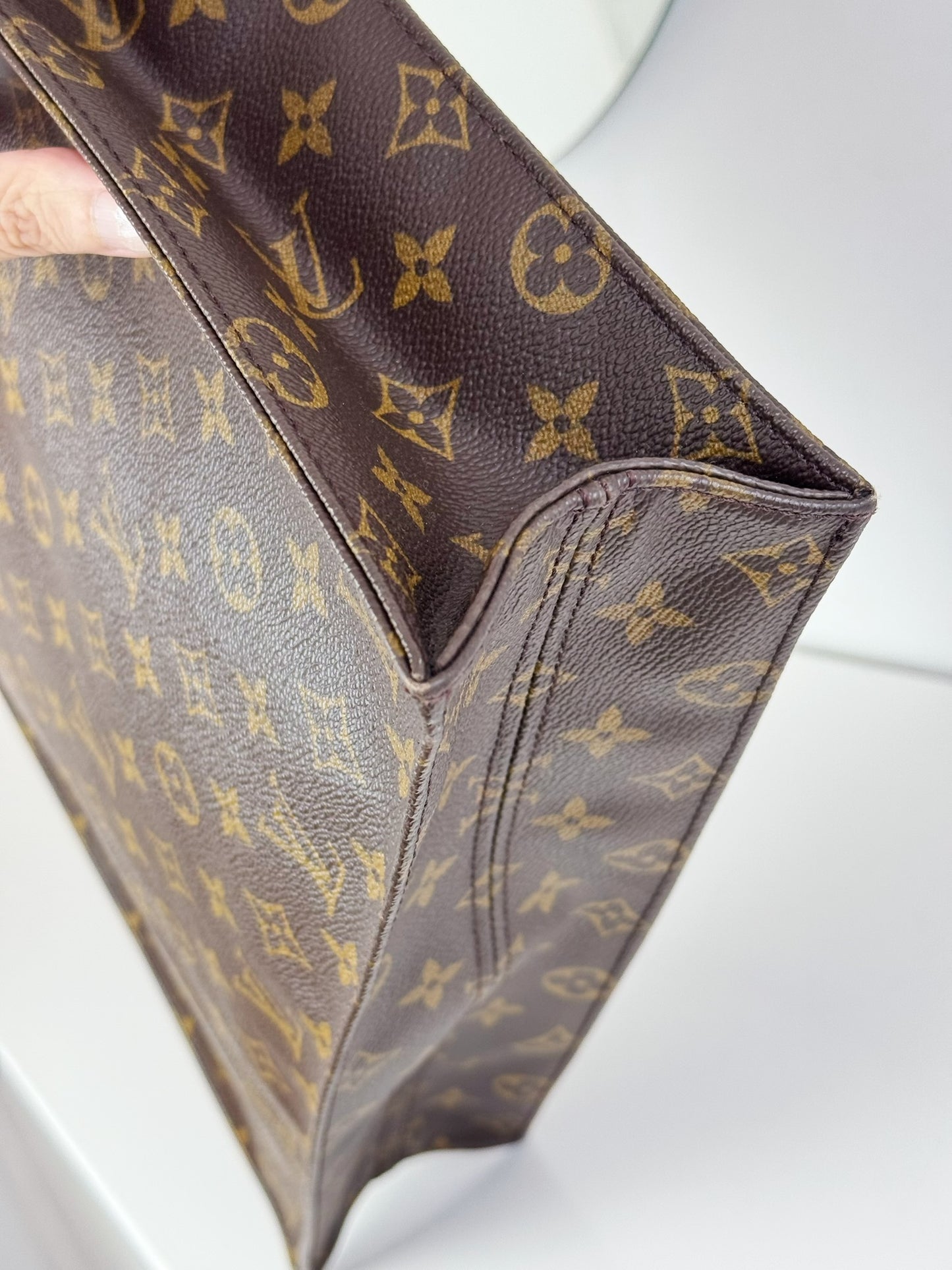 Louis Vuitton Vintage Sac Plat Handbag Tote Crossbody Bag