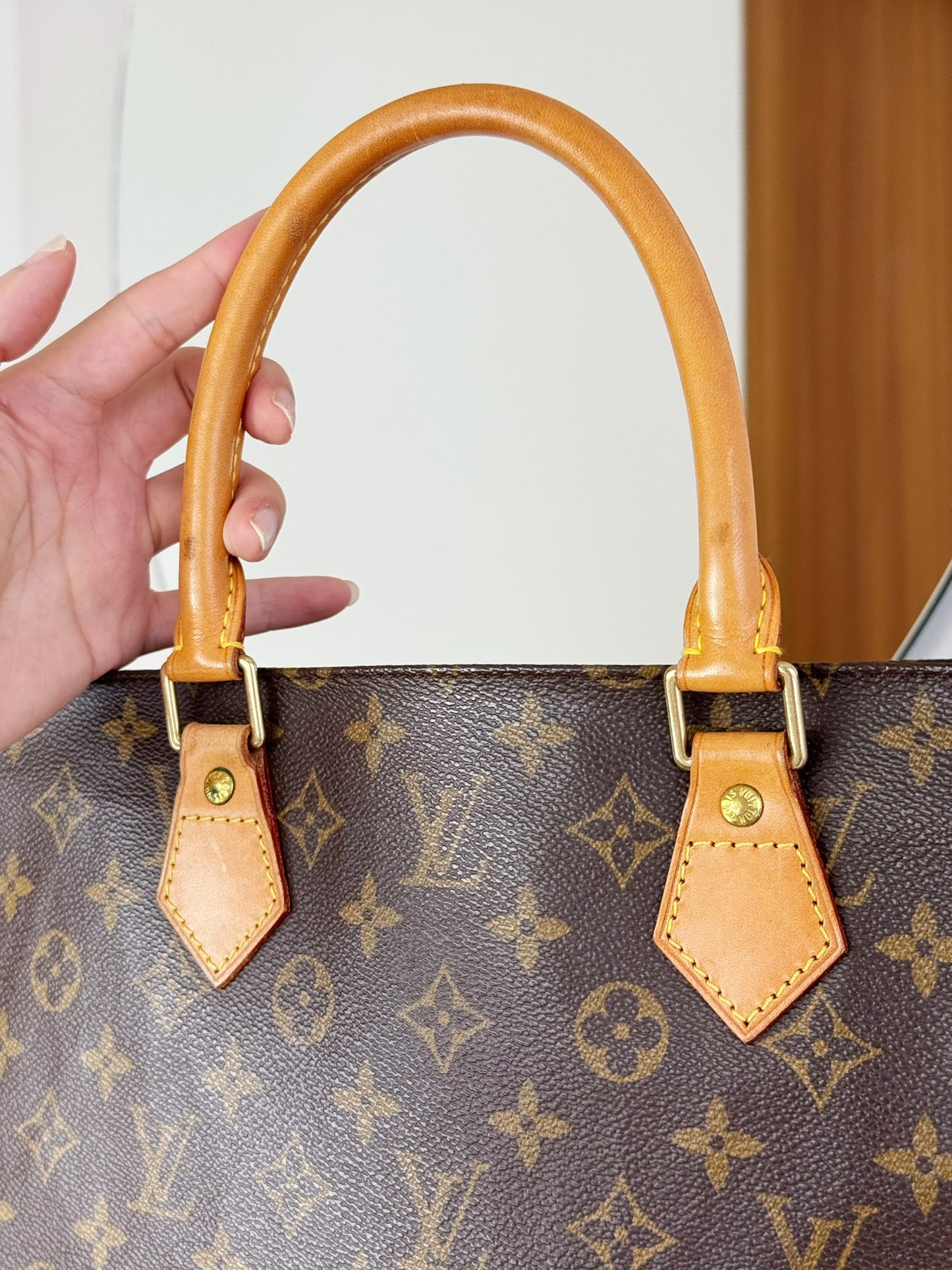 Louis Vuitton Vintage Sac Plat Handbag Tote Crossbody Bag